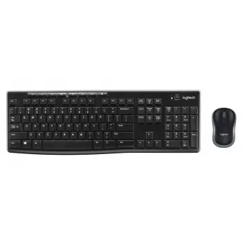Logitech MK270 belaidis klaviatūros ir pelės rinkinys, juodas