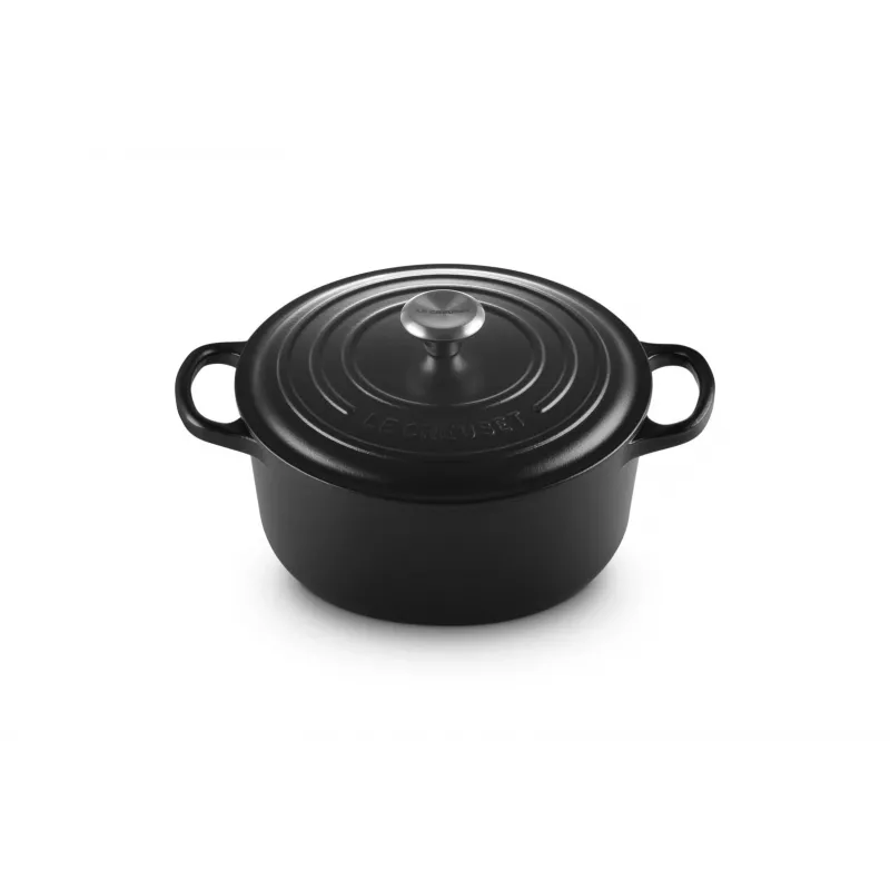 Le Creuset Signature 3.3 L apvalus juodas puodas