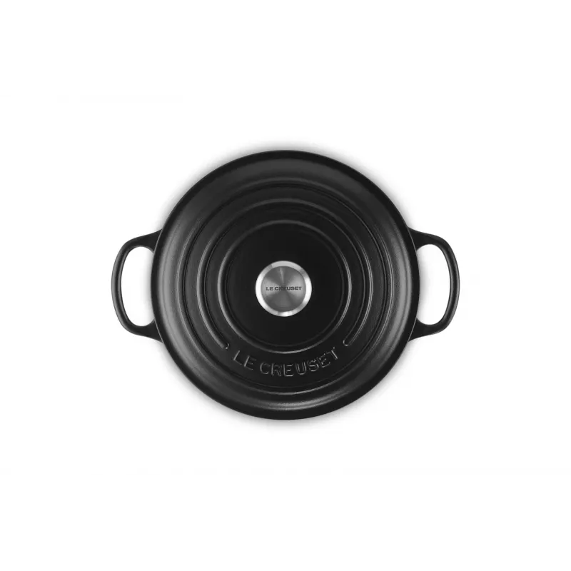 Le Creuset Signature 3.3 L apvalus juodas puodas