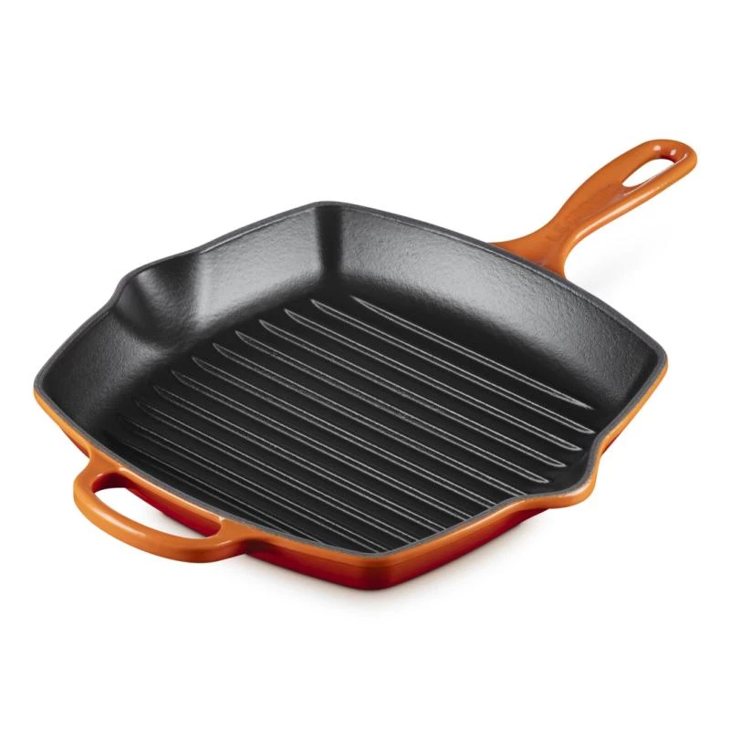 Le Creuset Signature kvadratinė grilio keptuvė 26 cm oranžinė (20183260900422)