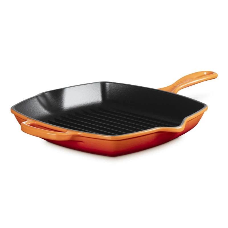 Le Creuset Signature kvadratinė grilio keptuvė 26 cm oranžinė (20183260900422)