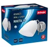 Sieninis šviestuvas ActiveJet NIKITA nikelio spalvos, apvalus metalinis gaubtas, E27, 1 šviesos šaltinis, IP20, 220–240 V, max 60 W