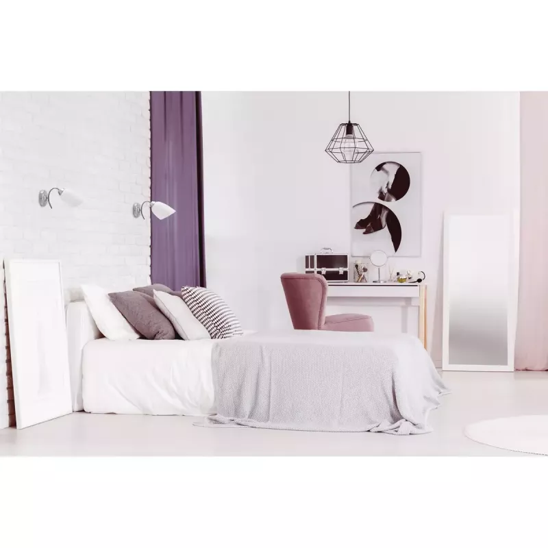 Sieninis šviestuvas ActiveJet NIKITA nikelio spalvos, apvalus metalinis gaubtas, E27, 1 šviesos šaltinis, IP20, 220–240 V, max 60 W