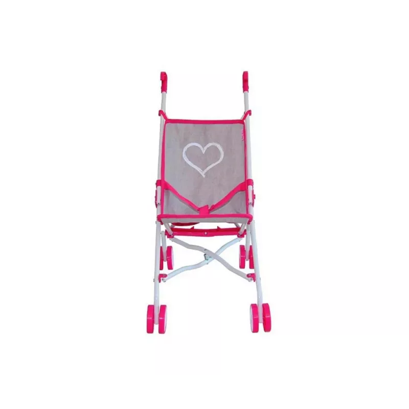 Vežimėlis lėlėms milly mally Julia Prestige Pink – lengvas sulankstomas modelis 2722