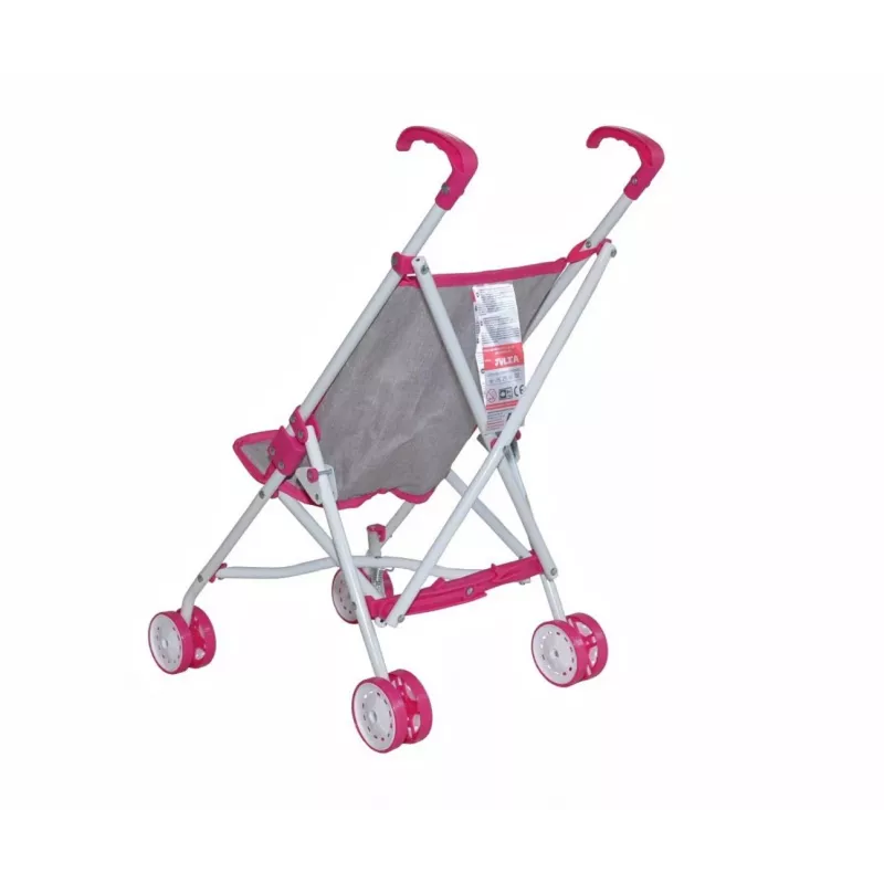 Vežimėlis lėlėms milly mally Julia Prestige Pink – lengvas sulankstomas modelis 2722
