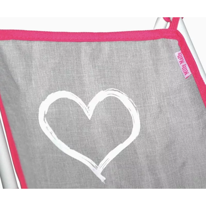 Vežimėlis lėlėms milly mally Julia Prestige Pink – lengvas sulankstomas modelis 2722