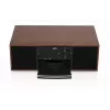 Mini bokso kolonėlė JVC RD-E761, 2x8W RMS, Bluetooth 4.2, USB, CD, FM, medinis korpusas, juoda