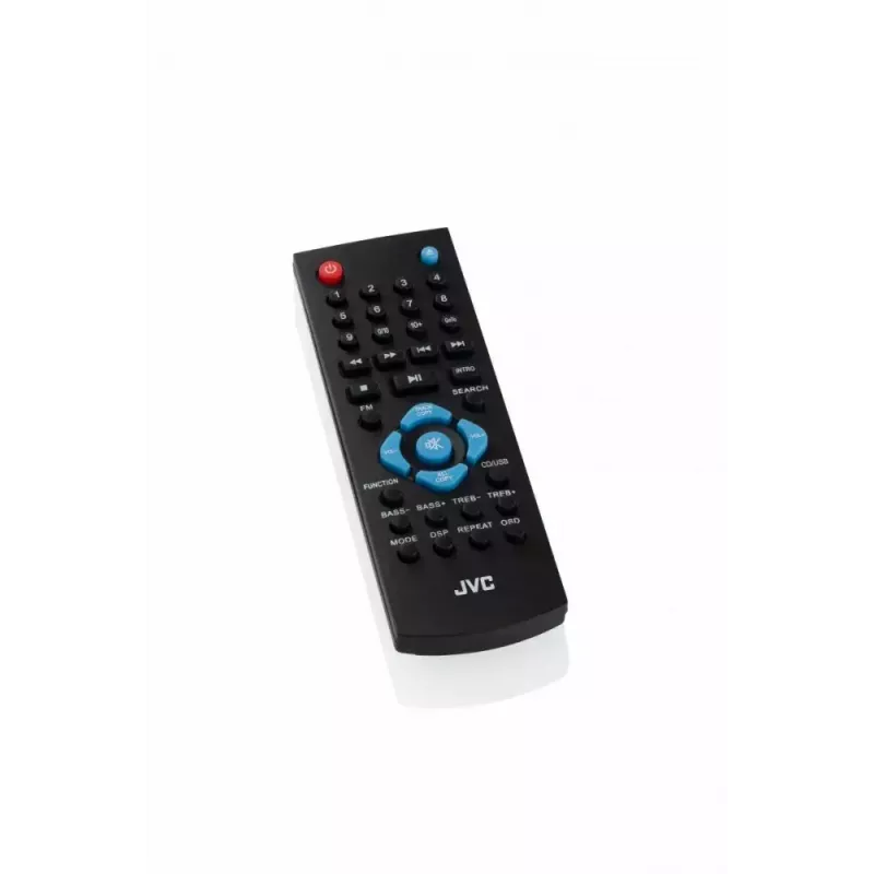 Mini bokso kolonėlė JVC RD-E761, 2x8W RMS, Bluetooth 4.2, USB, CD, FM, medinis korpusas, juoda