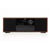 Mini bokso kolonėlė JVC RD-E761, 2x8W RMS, Bluetooth 4.2, USB, CD, FM, medinis korpusas, juoda