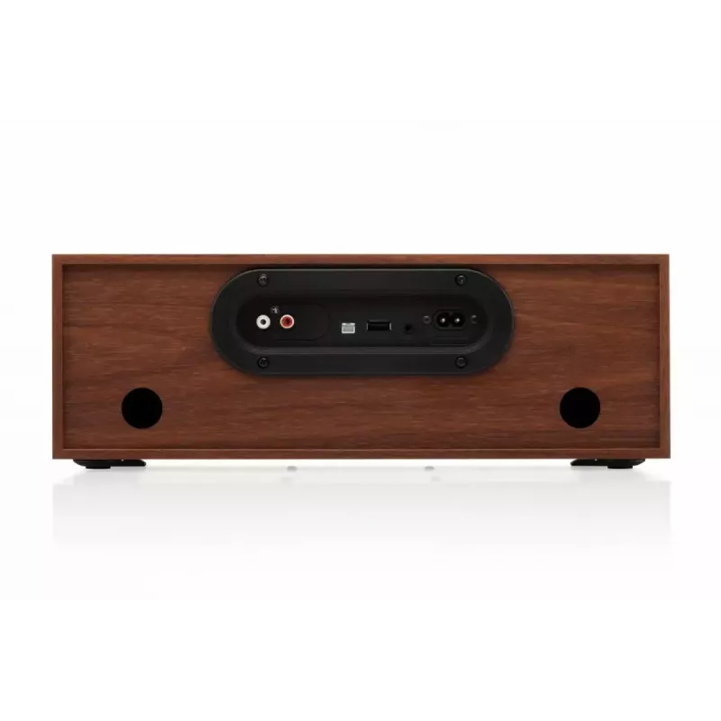Mini bokso kolonėlė JVC RD-E761, 2x8W RMS, Bluetooth 4.2, USB, CD, FM, medinis korpusas, juoda