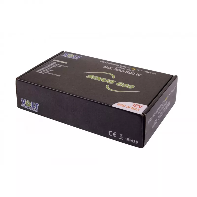 Keitiklis Volt SINUS-600 12V į 230V 300W nuolatinė / 600W pikinė