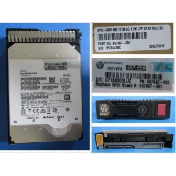 HPE kietasis diskas - 10 TB - 3,5 colio LFF - SATA 6Gb/s - 7200 aps/min