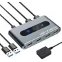 Techly USB jungiklis 2 kompiuteriams 4 prievadai - USB 3.0
