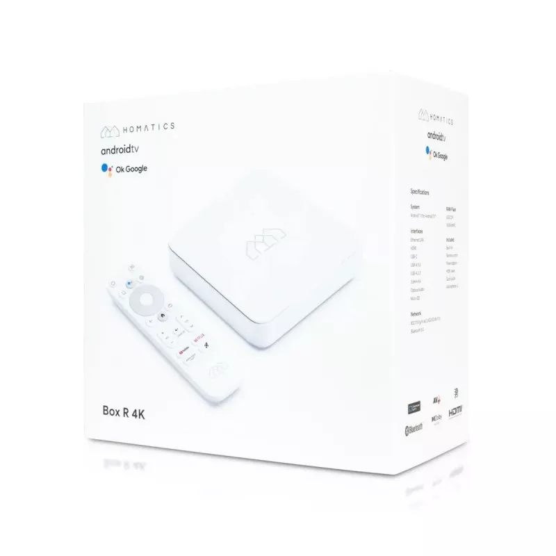 Media grotuvas Android TV dėžutė AB-COM Homatics Box R 4K HDR