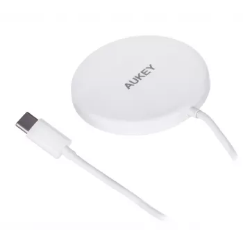 AUEKY Aircore LC-A1 belaidis magnetinis įkroviklis QI USB-C 15W Baltas