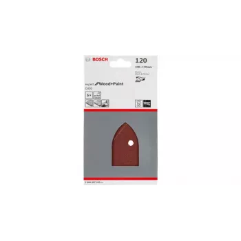 Bosch Expert for Wood and Paint C430 delta formos šlifavimo lapai, 102 x 62,93 mm, grūdėtumas 120, 10 vnt.