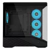 Mini bokštinis kompiuterio korpusas Lian Li Vector V100R MINI — Mini-ITX/Micro-ATX, grūdintas stiklas, 3x120mm šoniniai + 1x120mm galinis ventiliatoriai, 2x 2,5 colio + 1x 3,5 colio vietos, juodas