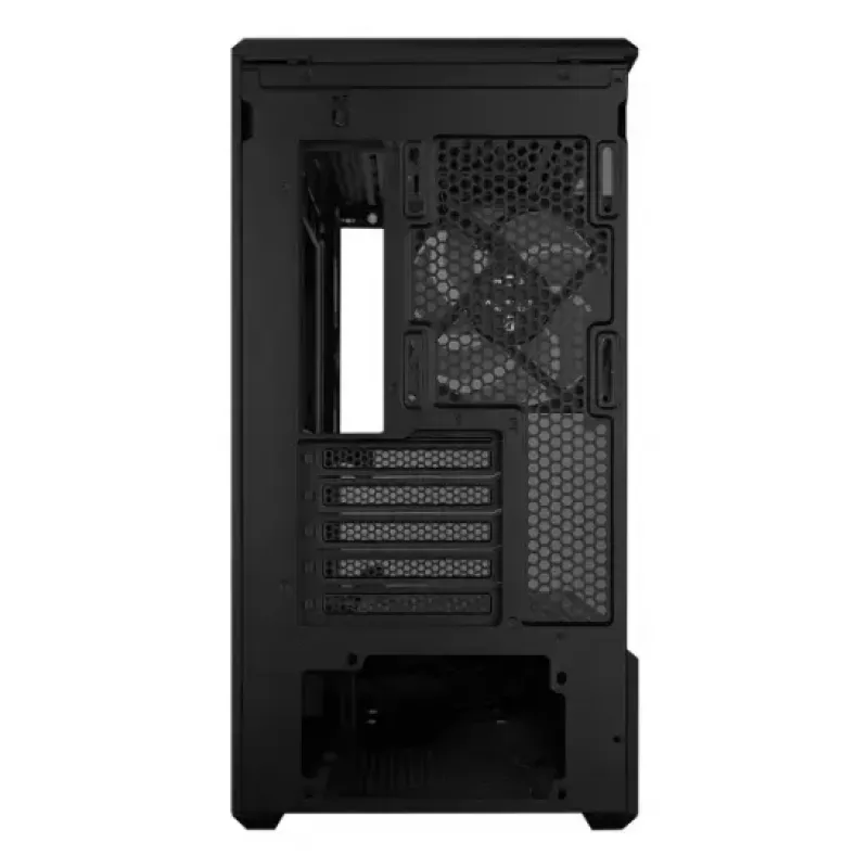 Mini bokštinis kompiuterio korpusas Lian Li Vector V100R MINI — Mini-ITX/Micro-ATX, grūdintas stiklas, 3x120mm šoniniai + 1x120mm galinis ventiliatoriai, 2x 2,5 colio + 1x 3,5 colio vietos, juodas
