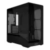 Mini bokštinis kompiuterio korpusas Lian Li Vector V100R MINI — Mini-ITX/Micro-ATX, grūdintas stiklas, 3x120mm šoniniai + 1x120mm galinis ventiliatoriai, 2x 2,5 colio + 1x 3,5 colio vietos, juodas