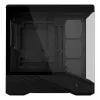 Mini bokštinis kompiuterio korpusas Lian Li Vector V100R MINI — Mini-ITX/Micro-ATX, grūdintas stiklas, 3x120mm šoniniai + 1x120mm galinis ventiliatoriai, 2x 2,5 colio + 1x 3,5 colio vietos, juodas