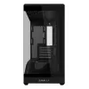 Mini bokštinis kompiuterio korpusas Lian Li Vector V100R MINI — Mini-ITX/Micro-ATX, grūdintas stiklas, 3x120mm šoniniai + 1x120mm galinis ventiliatoriai, 2x 2,5 colio + 1x 3,5 colio vietos, juodas
