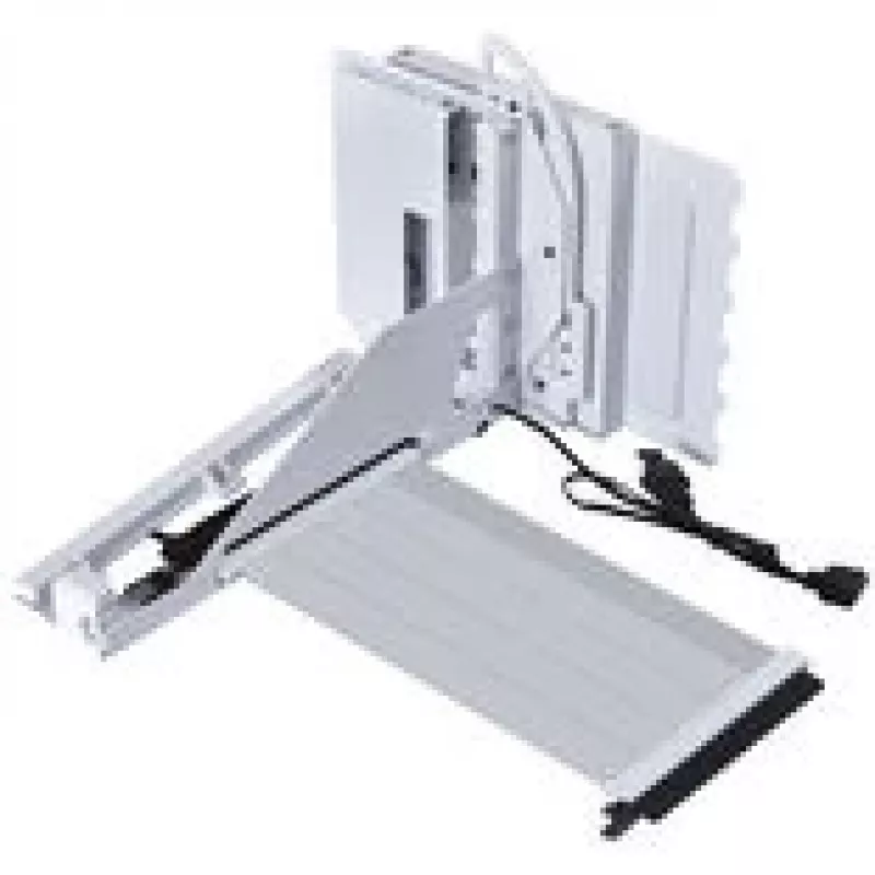 Vertikalus GPU montavimo rinkinys Lian Li G89.VG4-5-V4W.00 su PCIe 5.0 lanksčiuoju kabeliu, baltas