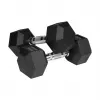 Guminiai ketaus svarmenys HEX 2x9 kg REBEL ACTIVE