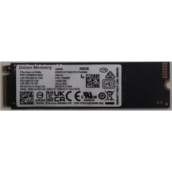 Vidinis M.2 PCIe NVMe SSD, Lenovo 256GB, 5SS1D71750