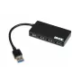 iBox IUH3F56 USB 3.2 Gen 1 (3.1 Gen 1) Type-A sąsajų centras 5000 Mbit/s juodas
