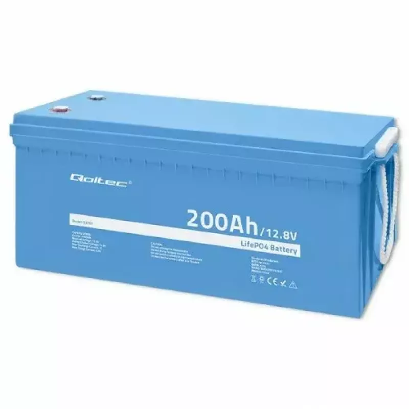 Qoltec 53707 automobilinis akumuliatorius LiFePO4 200 Ah 12,8 V