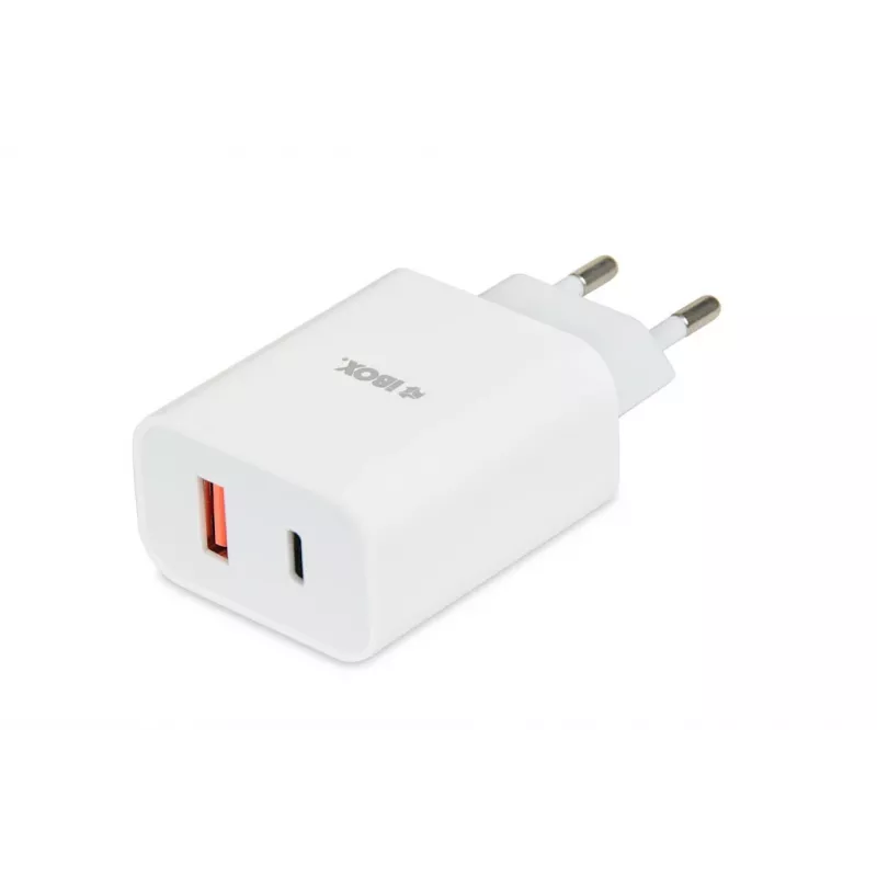 Vidinis įkroviklis iBOX C-36 Universal White USB greitasis įkrovimas