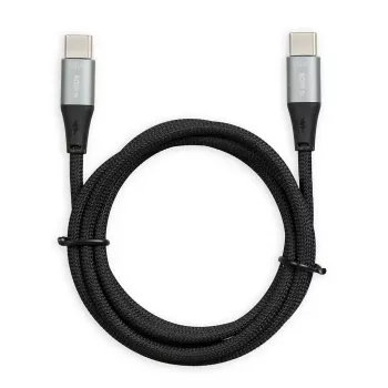 USB Type-C šakotuvas IBOX IKUTC1B – 4 prievadų USB šakotuvas su USB-C įvadu ir 4 × USB-A prievadais, USB 2.0, 1 m pintas kabelis, max 3 A, juodas