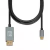 Vaizdo kabelio adapteris IBOX ITVCDP4K USB-C į DisplayPort 1,8 m juodas
