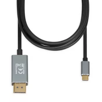 Vaizdo kabelio adapteris IBOX ITVCDP4K USB-C į DisplayPort 1,8 m juodas
