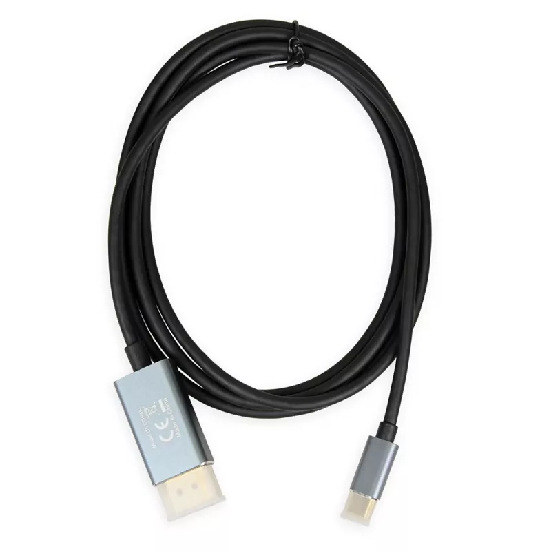 Vaizdo kabelio adapteris IBOX ITVCDP4K USB-C į DisplayPort 1,8 m juodas