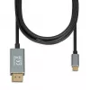 Vaizdo kabelio adapteris IBOX ITVCDP4K USB-C į DisplayPort 1,8 m juodas