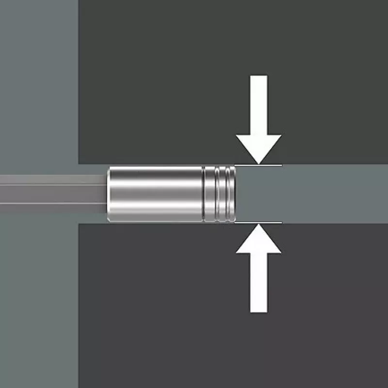 Wera Kraftform compact 27 XL SHK 1 santechninis atsuktuvas su bitų laikikliu 1/4 colio, 300 mm (05136075001)