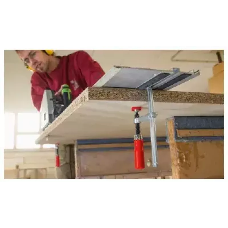 Gnybtas Bessey GTR12 — 12 cm atidarymas, nerūdijantis plienas, raudonas, 244,73 kg jėga