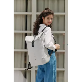 Kuprinė nešiojamam kompiuteriui XDDESIGN Urban Flap-Top P706.2613 balta su atvartu ir apsauga nuo vagysčių