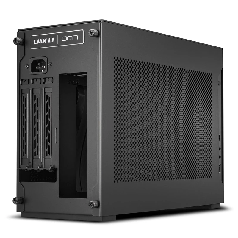 Lian Li A4-H2O X4 Mini-ITX korpusas su PCIE4.0 keltuvu - juodas (A4-H2O X4)