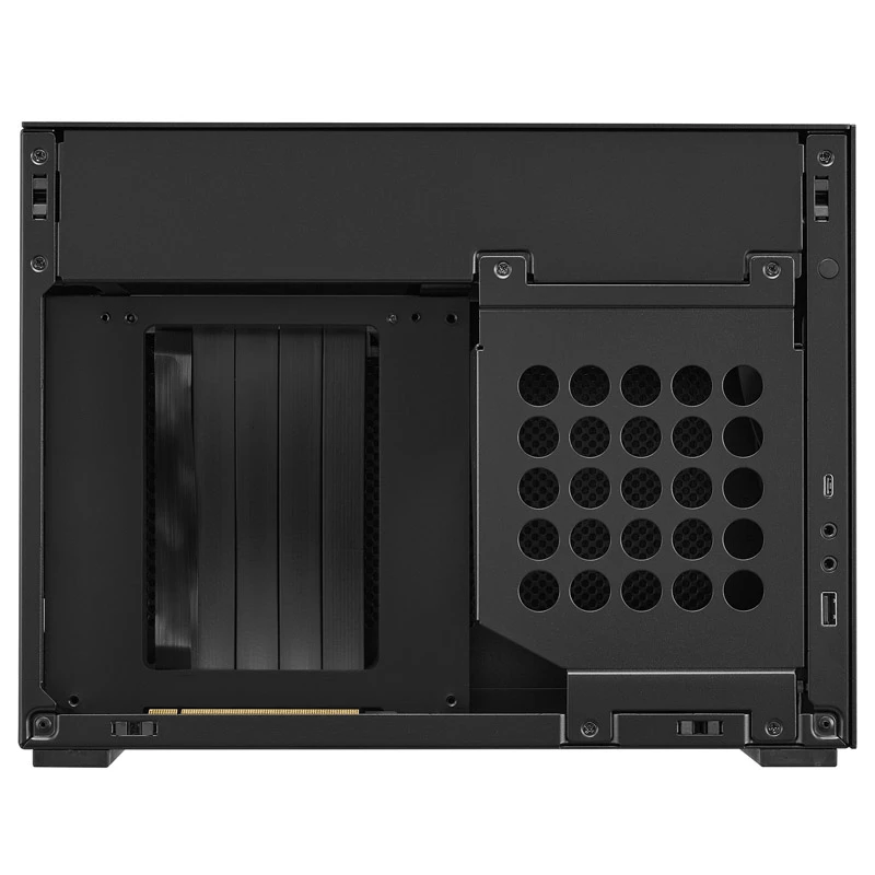 Lian Li A4-H2O X4 Mini-ITX korpusas su PCIE4.0 keltuvu - juodas (A4-H2O X4)