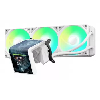 Skystinis CPU aušintuvas TRYX PANORAMA SE ARGB 360 su 3D-AMOLED ekranu, 360mm radiatorius