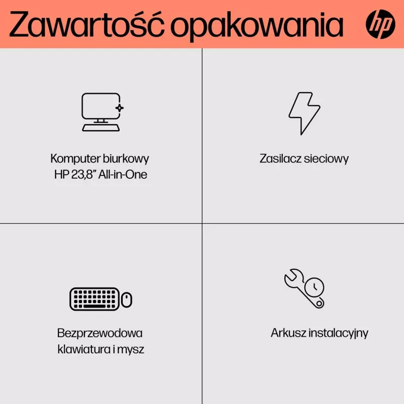 HP 24-cr0312nw AMD Ryzen™ 5 7520U 60,5 cm (23,8 inch) 1920 x 1080 px All-in-One kompiuteris 16 GB LPDDR5-SDRAM 512 GB SSD Windows 11 Home Wi-Fi 6 (802.11ax) Baltas
