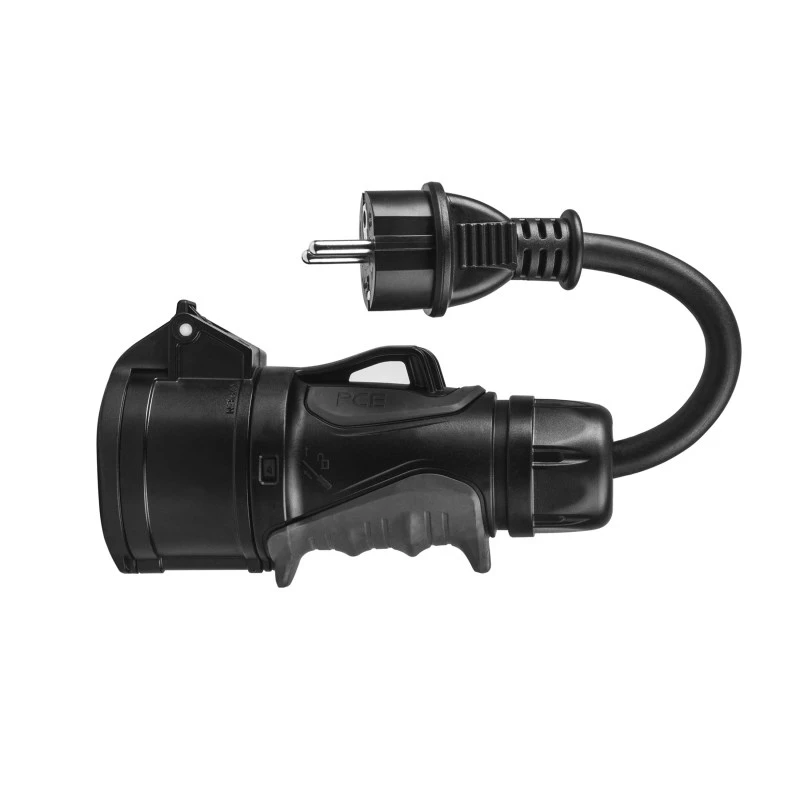 Elektrinės transporto priemonės įkrovimo kabelis Green Cell EVAK01, 1 tipo – Schuko, 16 A, 230–400 V, 0,4 m, juodas