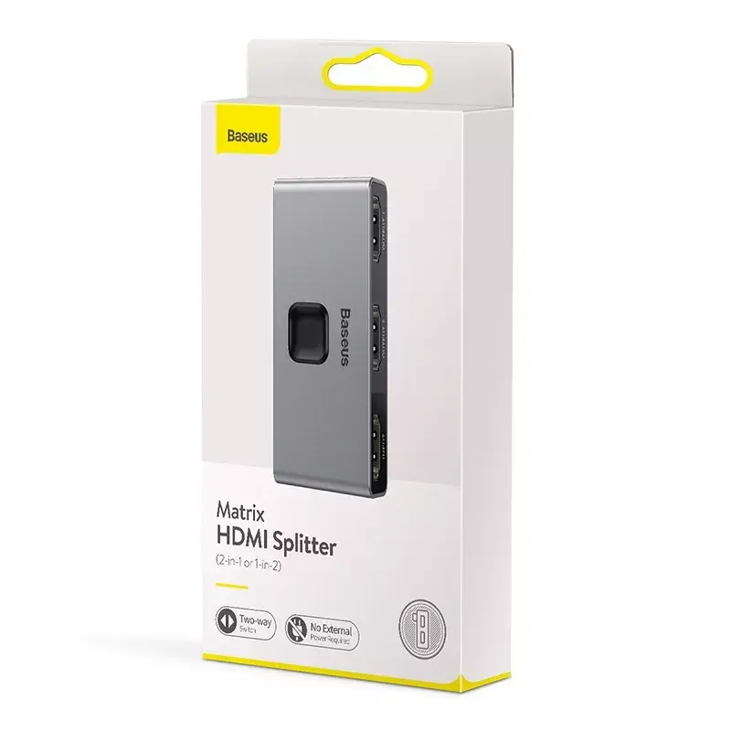 HDMI skirstytuvas Baseus Matrix 4K HD pilka