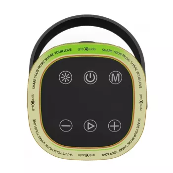 Nešiojamas garsiakalbis GEMBIRD SPK-BT-LED-06, Bluetooth, įmontuotas LED, įkraunama baterija