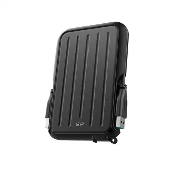 Išorinis kietasis diskas Silicon Power A66 2TB USB 3.2 Gen 1 (USB-A) Juodas, maitinamas iš USB, atsparus vandeniui