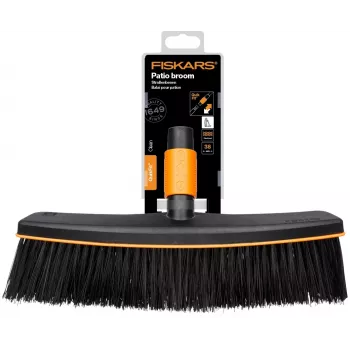 Fiskars 1001416 šluota, plastikinė, juoda ir oranžinė