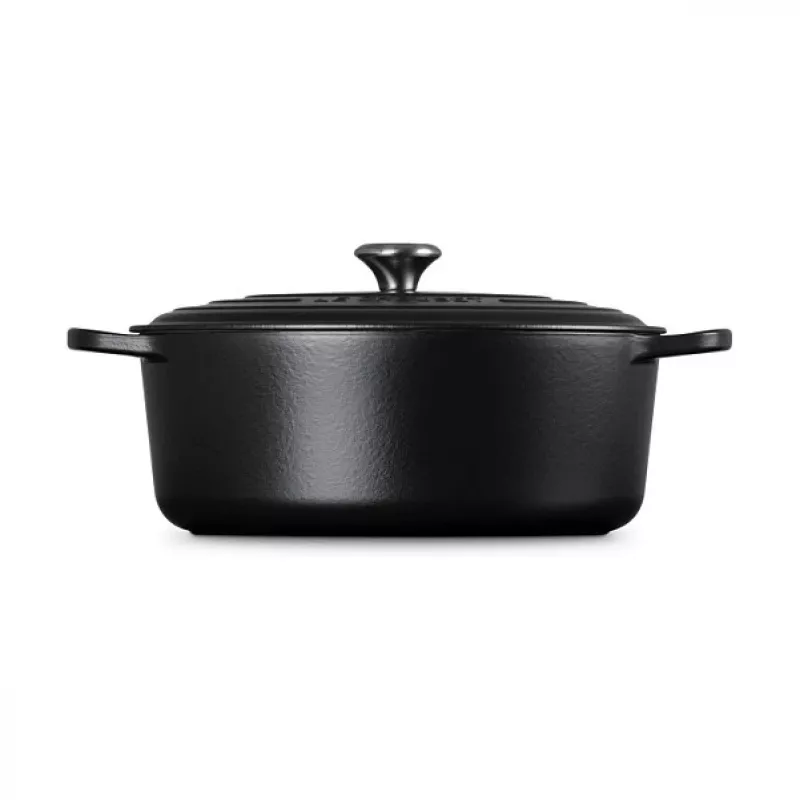 Le Creuset Signature skardinis kepimo indas juodas ovalus 33 cm