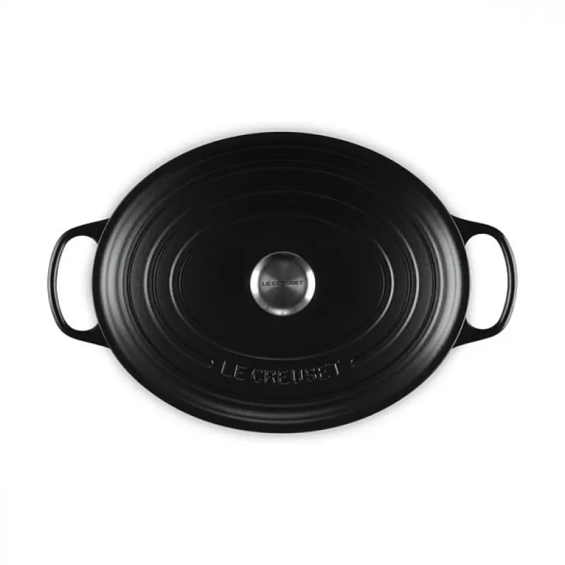 Le Creuset Signature skardinis kepimo indas juodas ovalus 33 cm